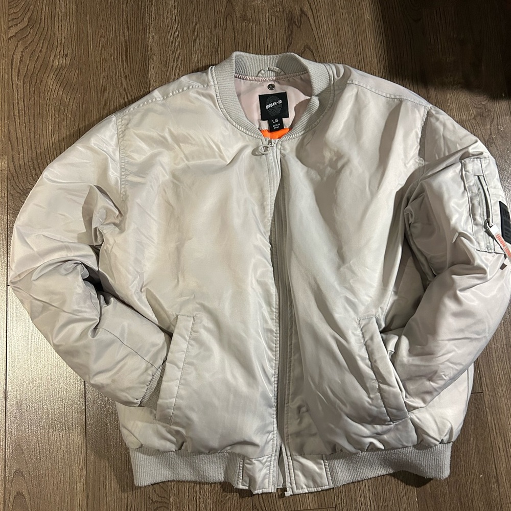 Large silver winter jacket